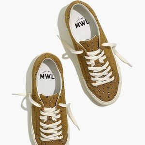 Madewell Mustard Sneakers with White Laces